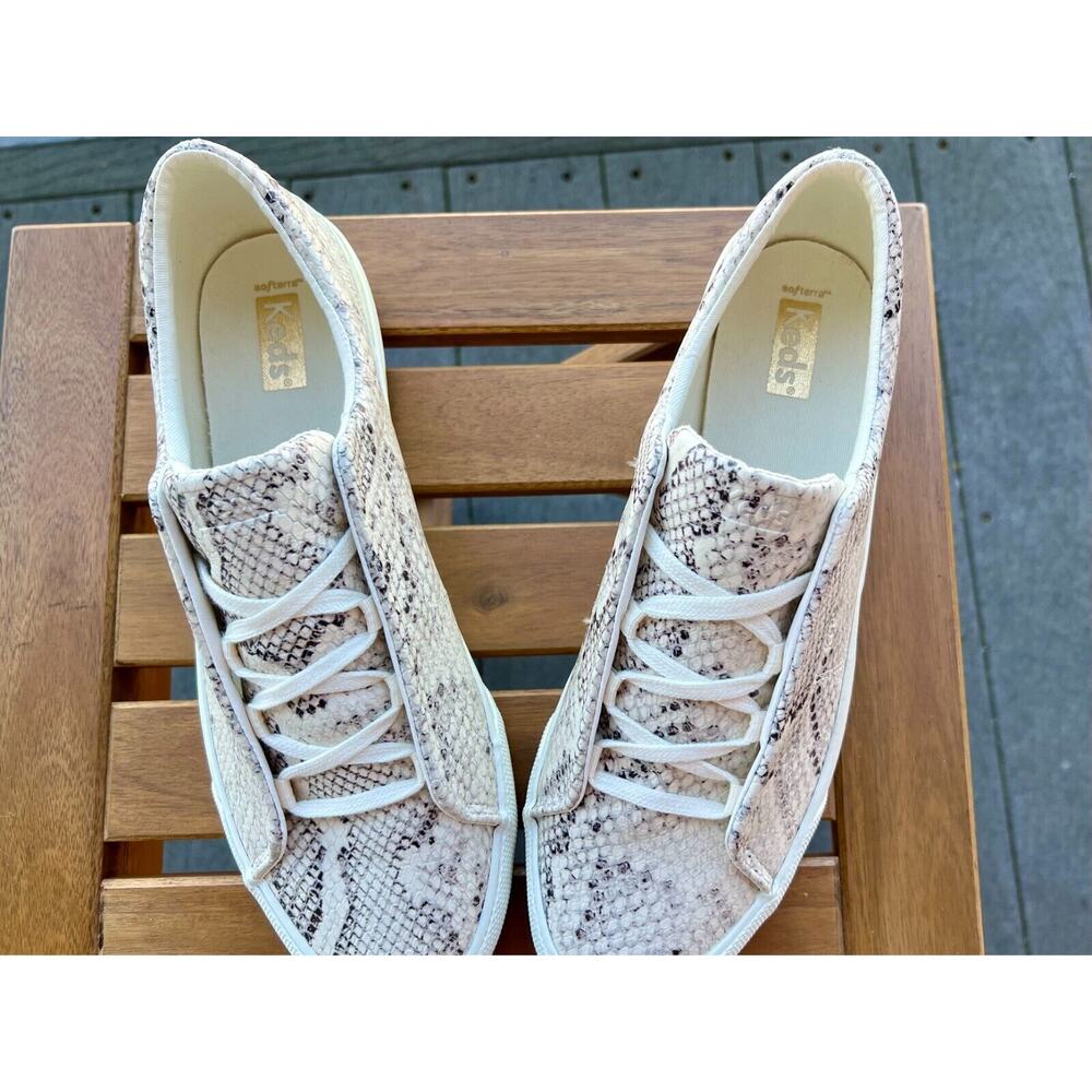 NWOT Keds Snake  animal Print  Classic Canvas Sneakers  Comfort Shoes US Sz 10 - Picture 10 of 11
